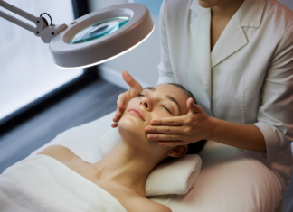 lampa kosmetyczna z lupą